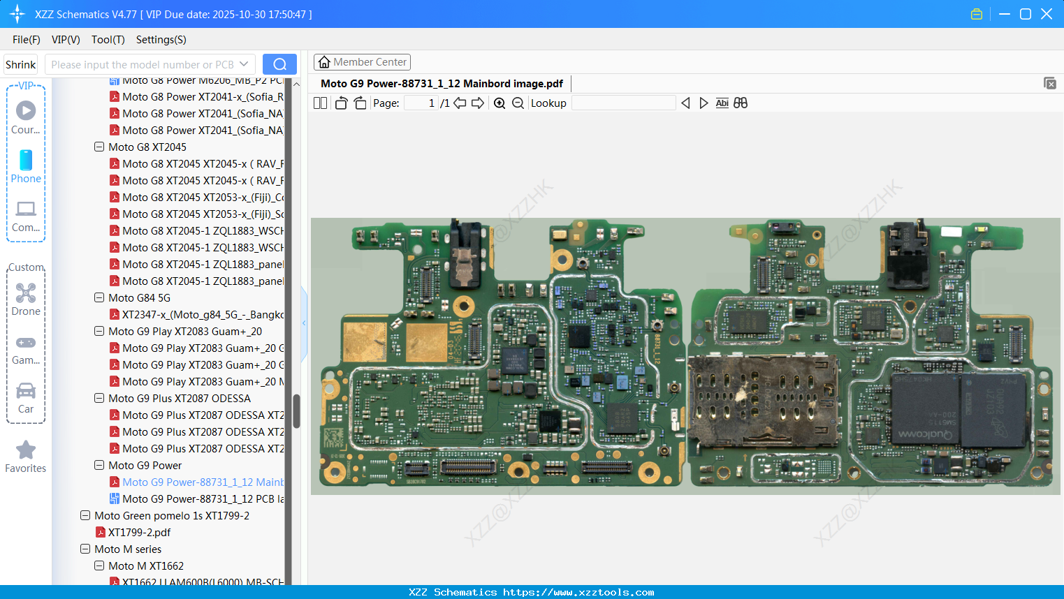 Motorola Moto G9 Power-88731_1_12 Mainbord Image